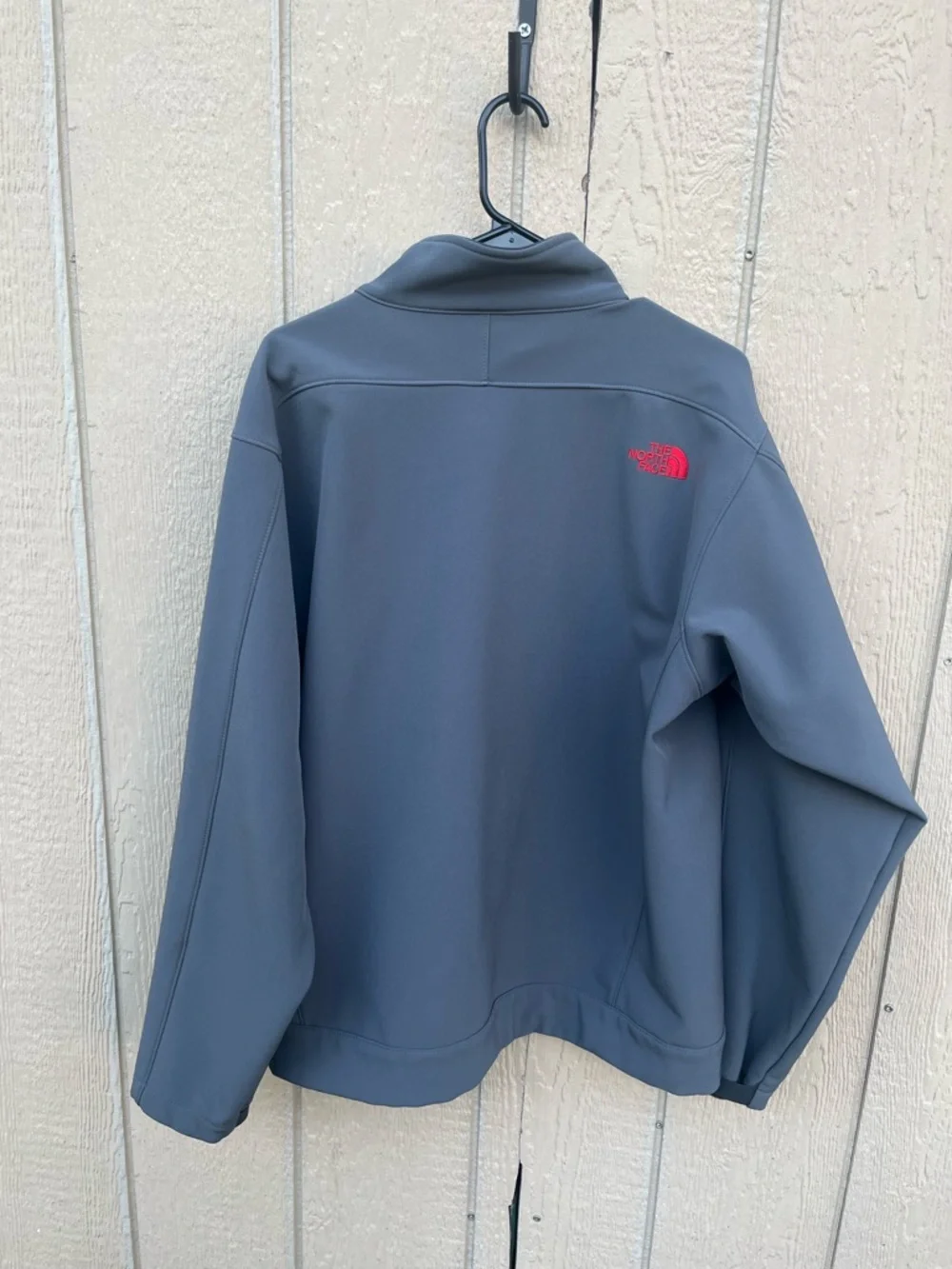The North Face Apex Soft Shell Fleece Lined Mens XL Gray‎ Full Zip Jacket